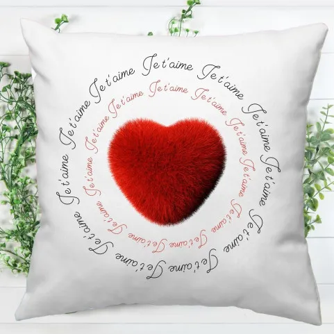coussin je t'aime
