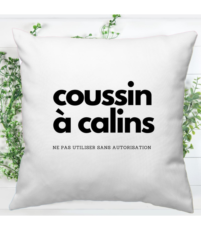 Coussin à calins personnalisé