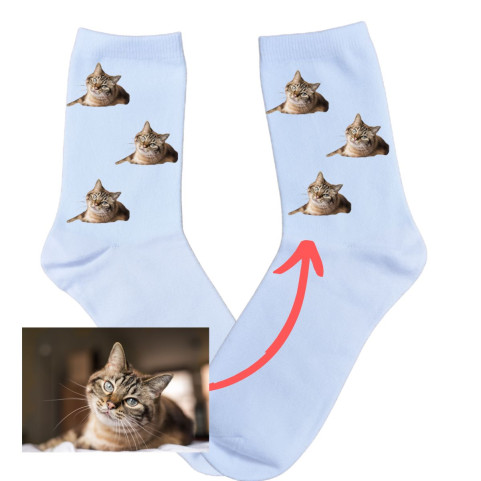 chaussette personnalisée chat