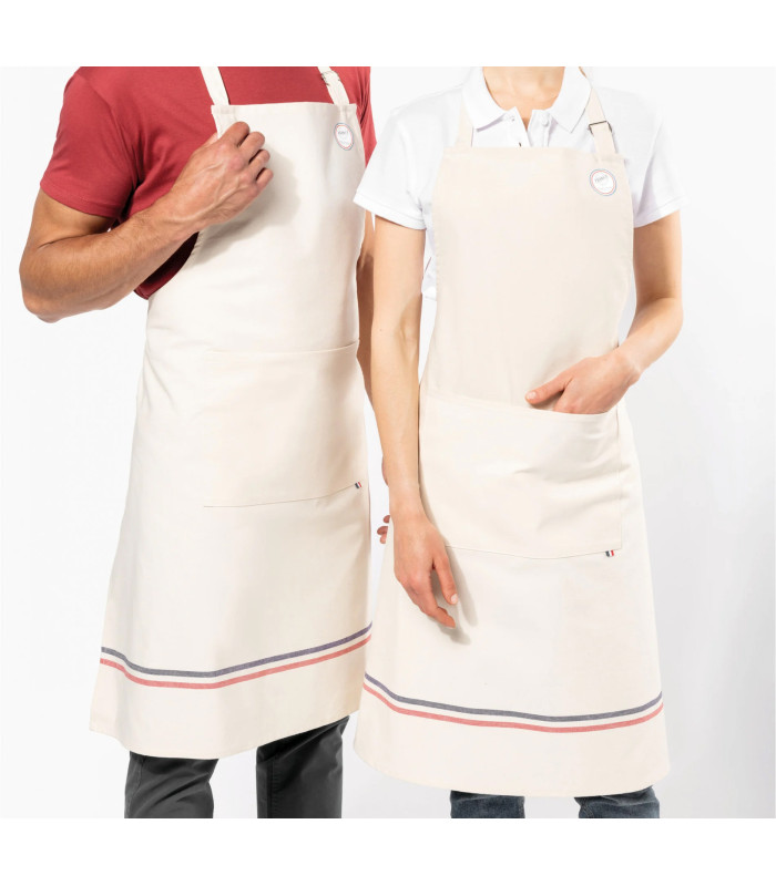 Tablier Brodé Origine France 100% – Le Chic et la Qualité pour les Amoureux de Cuisine