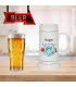 Chope à bière avec photo
