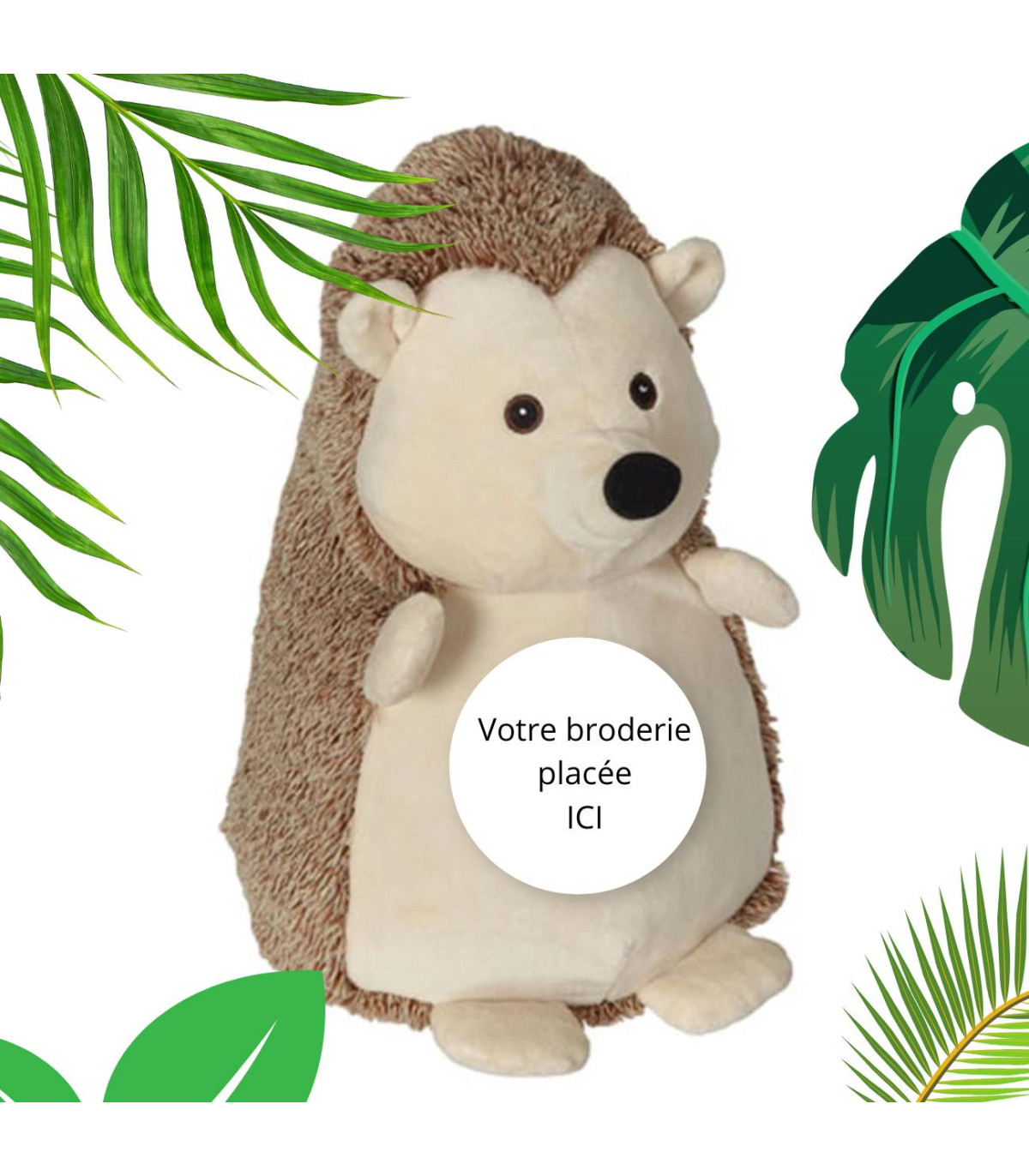 Jaune-1 - Porte-clés hérisson en peluche 12CM, Jouet Animal en peluche