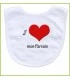 bavoir je t'aime parrain