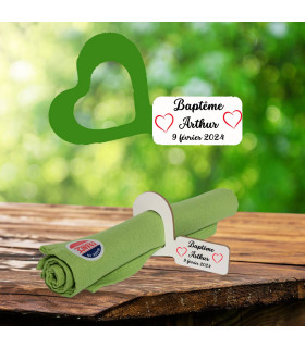 anneau de serviette en coeur