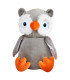 Chouette ou hibou peluche personnalisée broderie