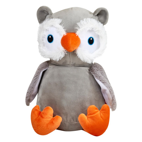 Chouette ou hibou peluche personnalisée broderie