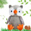 Chouette ou hibou peluche personnalisée broderie