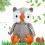 Chouette ou hibou peluche personnalisée broderie