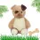 Chien peluche personnalisé trop mignon