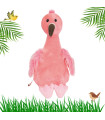 Peluche flamant rose personnalisé avec jolie broderie