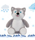 peluche chien husky personnalisé