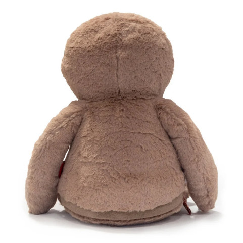 dos peluche paresseux brodé