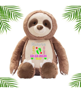 peluche paresseux personnalisé broderie