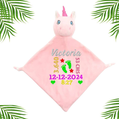 doudou licorne rose