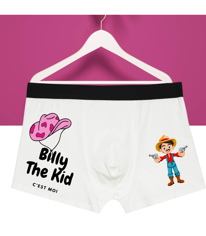 Boxer rigolo homme billy the kid