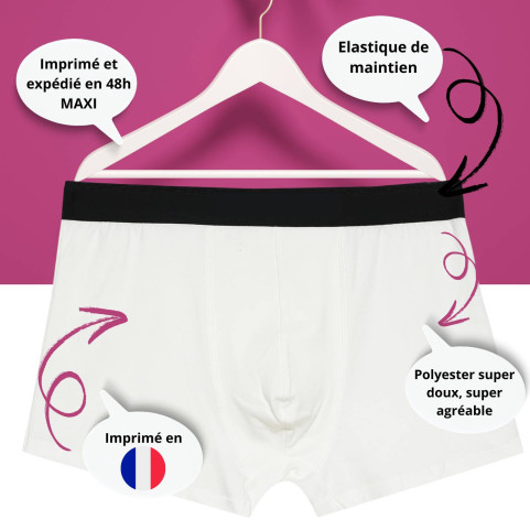 Boxer personnalisé pour homme