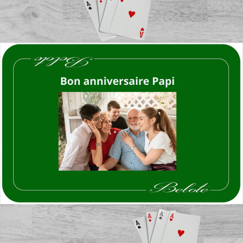 tapis de jeu personnalisé photo