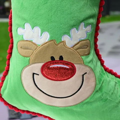 Chaussette de  noel brodée prénom