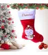 Chaussette de  noel brodée prénom
