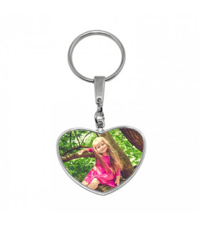 porte clé aluminium coeur personnalisé