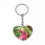 Porte clé alu coeur personnalisé