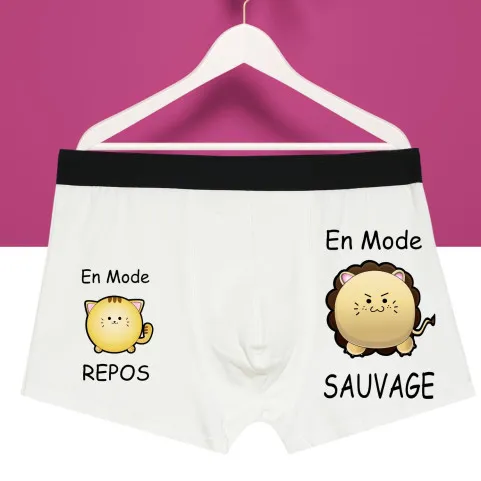 boxer rigolo homme mode repos