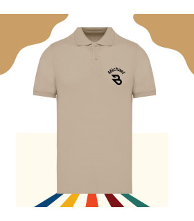 polo brodé manches courtes