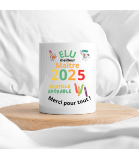 mug élu meilleur maitre de l'école