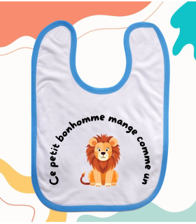 bavoir bébé lion