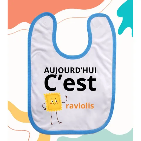 bavoir bébé les raviolis