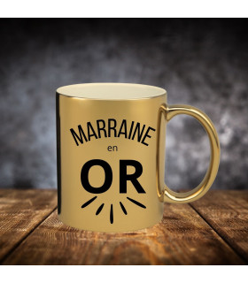 mug une marraine en or
