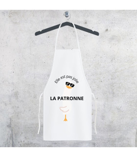 tablier de cuisine jolie la patronne