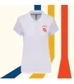 Polo personnalisé et brodé blanc