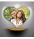 horloge murale forme coeur personnalisée