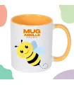 Mug imprimé interieur jaune