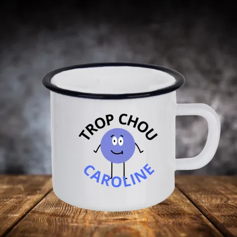 mug en émail personnalisé