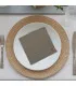 serviette de table personnalisée taupe