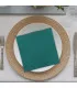 serviette de table personnalisée bleu celagon