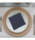 serviette de table personnalisée gris fonce