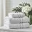 Serviette personnalisée et brodée blanche