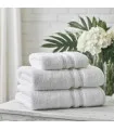 Serviette personnalisée et brodée blanche