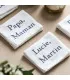 serviette de table brodée au prénom