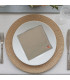 serviette de table en coton brodée avec un prénom