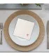 Serviette table brodée