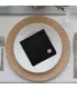 Serviette table brodée