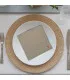 Serviette table brodée