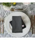 Serviette table brodée