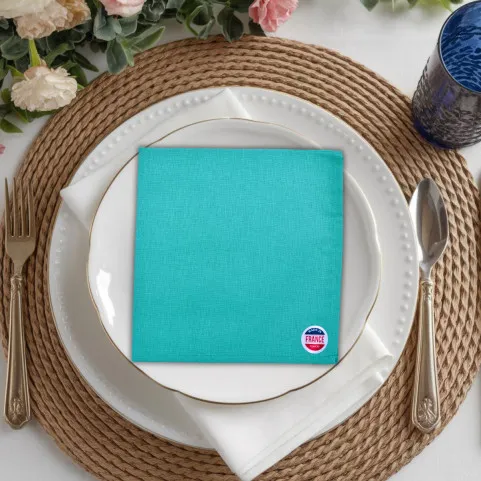 Serviette table brodée