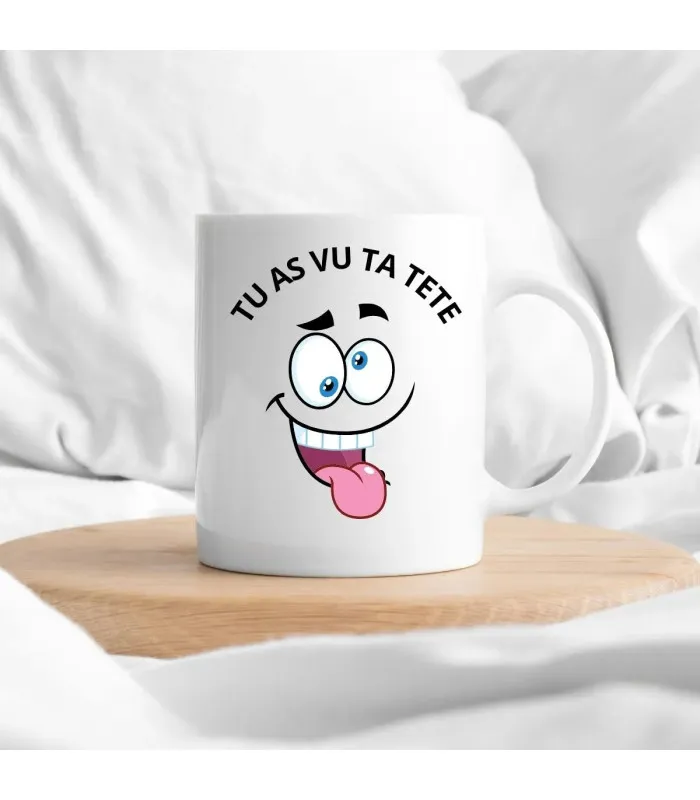 Mug personnalisé drole de tete