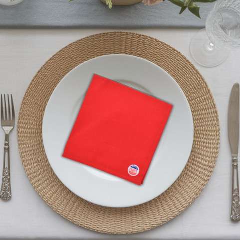 Broderie sur serviette de table